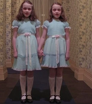 Twins from Stephan Kings movie The Shining.